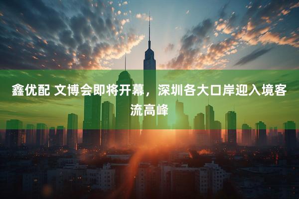 鑫优配 文博会即将开幕，深圳各大口岸迎入境客流高峰