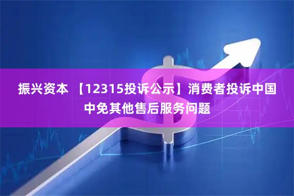 振兴资本 【12315投诉公示】消费者投诉中国中免其他售后服务问题